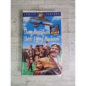 NEW "Those Magnificent Men in their Flying Machines" VHS 1994 Watermarks Sticker